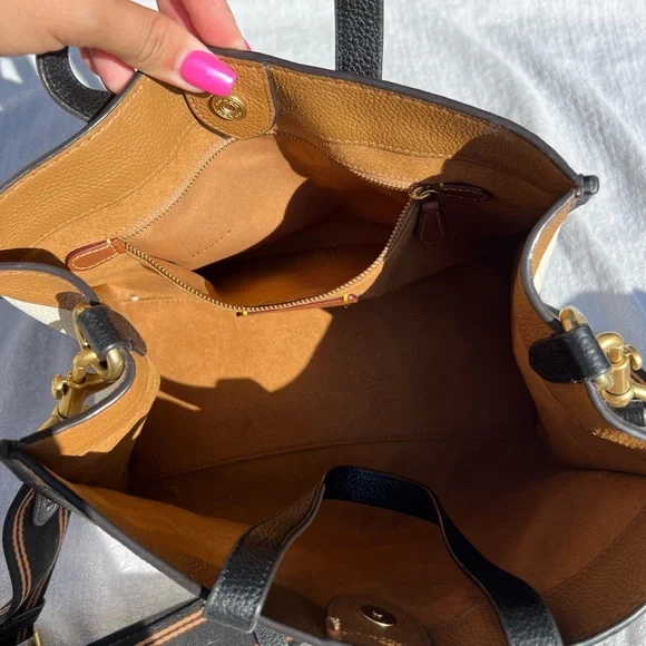 Coach Tote with Colorblock